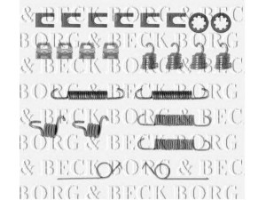 BORG & BECK BBK6022 priedų komplektas, diskinių stabdžių trinkelės