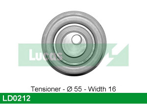 LUCAS ENGINE DRIVE LD0212 įtempiklio skriemulys, paskirstymo diržas