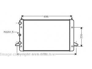 AVA QUALITY COOLING VW2135 radiatorius, variklio aušinimas 
 Aušinimo sistema -> Radiatorius/alyvos aušintuvas -> Radiatorius/dalys
1022614, 7258108, 95VW8005BB, 97VW8005AA