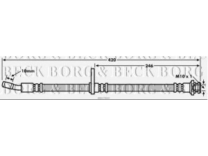 BORG & BECK BBH7869 stabdžių žarnelė 
 Stabdžių sistema -> Stabdžių žarnelės
51580-54G00, 51580-59J00