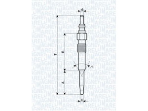 MAGNETI MARELLI 062900038304 kaitinimo žvakė 
 Kibirkšties / kaitinamasis uždegimas -> Kaitinimo kaištis
N 105 916 02, N 105 916 03, N10591602