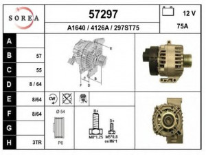 EAI 57297 kintamosios srovės generatorius
51805803, 51854905