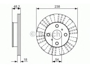BOSCH 0 986 479 862 stabdžių diskas 
 Dviratė transporto priemonės -> Stabdžių sistema -> Stabdžių diskai / priedai
43512 12250, 43512 12260, 43512 12290