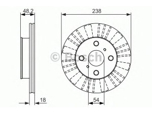 BOSCH 0 986 479 862 stabdžių diskas 
 Dviratė transporto priemonės -> Stabdžių sistema -> Stabdžių diskai / priedai
43512 12250, 43512 12260, 43512 12290