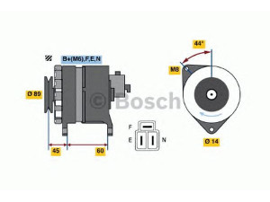 BOSCH 0 986 042 981 kintamosios srovės generatorius 
 Elektros įranga -> Kint. sr. generatorius/dalys -> Kintamosios srovės generatorius
27020 64210, 27040 64130