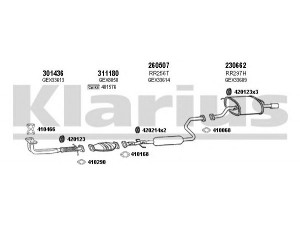 KLARIUS 120276E išmetimo sistema 
 Išmetimo sistema -> Išmetimo sistema, visa