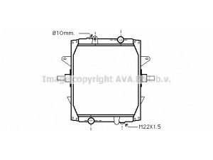 AVA QUALITY COOLING RE2050 radiatorius, variklio aušinimas 
 Aušinimo sistema -> Radiatorius/alyvos aušintuvas -> Radiatorius/dalys
5001848515, 5001860493, 5010315369