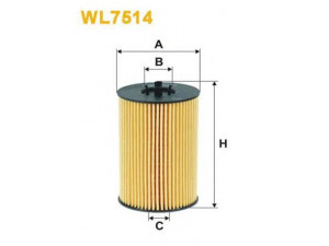 WIX FILTERS WL7514 alyvos filtras 
 Techninės priežiūros dalys -> Techninės priežiūros intervalai
03N115466, 03N115562, 03N115466