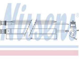 NISSENS 95465 džiovintuvas, oro kondicionierius 
 Oro kondicionavimas -> Džiovintuvas
204 835 01 47, A2048350147