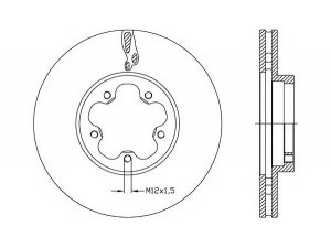 OPEN PARTS BDA2636.20 stabdžių diskas 
 Stabdžių sistema -> Diskinis stabdys -> Stabdžių diskas
1543340, 8C1V1125AA