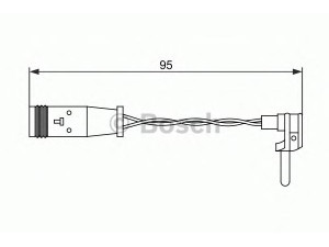 BOSCH 1 987 473 070 įspėjimo kontaktas, stabdžių trinkelių susidėvėjimas 
 Stabdžių sistema -> Susidėvėjimo indikatorius, stabdžių trinkelės
2115401717, 211 540 17 17, A 211 540 17 17