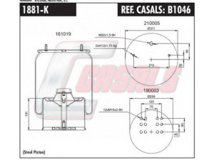 CASALS B1046 dėklas, pneumatinė pakaba
0542943510