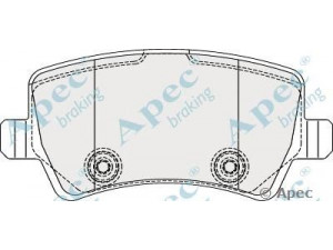 APEC braking PAD1857 stabdžių trinkelių rinkinys, diskinis stabdys 
 Techninės priežiūros dalys -> Papildomas remontas
LR027129