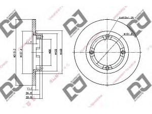 DJ PARTS BD1073 stabdžių diskas 
 Stabdžių sistema -> Diskinis stabdys -> Stabdžių diskas
55311-60B11, 5531160B11, 55511-82000