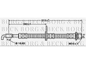 BORG & BECK BBH7417 stabdžių žarnelė 
 Stabdžių sistema -> Stabdžių žarnelės
4806E1, 4806E1, 90947W2002, 4806.E1