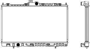 SAKURA  Automotive 1321-0249 radiatorius, variklio aušinimas