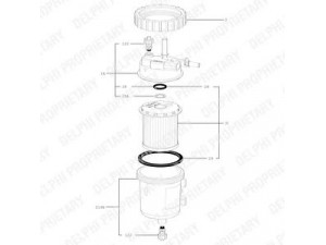 DELPHI 6350120 kuro filtras 
 Techninės priežiūros dalys -> Papildomas remontas
