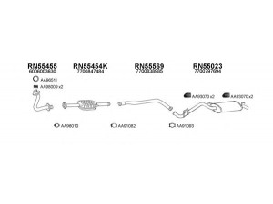 VENEPORTE 550068 išmetimo sistema 
 Išmetimo sistema -> Išmetimo sistema, visa