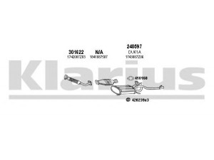 KLARIUS 300044E išmetimo sistema 
 Išmetimo sistema -> Išmetimo sistema, visa
