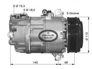 NRF 32434 kompresorius, oro kondicionierius 
 Oro kondicionavimas -> Kompresorius/dalys
4149481, 64524149481, 64526918750