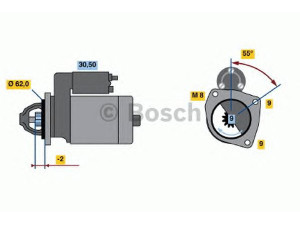 BOSCH 0 986 013 850 starteris 
 Elektros įranga -> Starterio sistema -> Starteris
5802 A0, 5802 C2, 5802 C9, 5802 CC