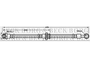 BORG & BECK BBH7863 stabdžių žarnelė 
 Stabdžių sistema -> Stabdžių žarnelės
51550-M76-G00, 51550-M76-G20