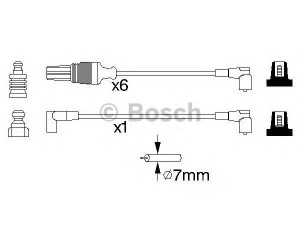 BOSCH 0 986 356 965 uždegimo laido komplektas 
 Kibirkšties / kaitinamasis uždegimas -> Uždegimo laidai/jungtys