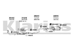 KLARIUS 960249E išmetimo sistema 
 Išmetimo sistema -> Išmetimo sistema, visa