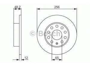 BOSCH 0 986 479 B78 stabdžių diskas 
 Stabdžių sistema -> Diskinis stabdys -> Stabdžių diskas
1K0 615 601 AC, 1K0 615 601 AC