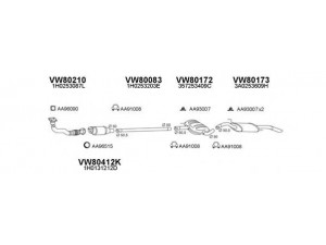 VENEPORTE 800138 išmetimo sistema 
 Išmetimo sistema -> Išmetimo sistema, visa