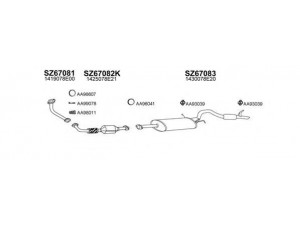 VENEPORTE 670035 išmetimo sistema