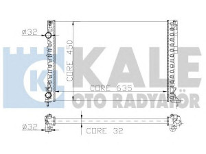 KALE OTO RADYATÖR 162600 radiatorius, variklio aušinimas 
 Aušinimo sistema -> Radiatorius/alyvos aušintuvas -> Radiatorius/dalys
77 01 045 345, 77 01 045 410, 77 01 049 754