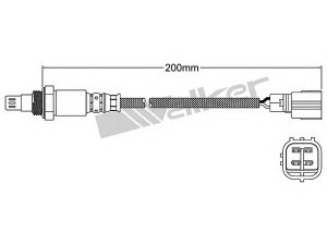 WALKER PRODUCTS 250-54074 lambda jutiklis 
 Variklis -> Variklio elektra
22641AA53A