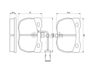 BOSCH 0 986 424 287 stabdžių trinkelių rinkinys, diskinis stabdys 
 Techninės priežiūros dalys -> Papildomas remontas
RTC 5756, RTC 6781, SFP 5001 60