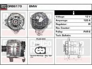 DELCO REMY DRB6170 kintamosios srovės generatorius 
 Elektros įranga -> Kint. sr. generatorius/dalys -> Kintamosios srovės generatorius
12317519618, 12317519620