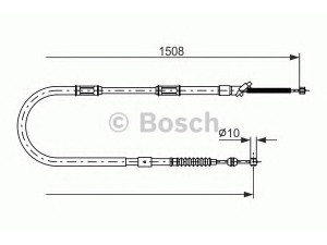 BOSCH 1 987 477 997 trosas, stovėjimo stabdys 
 Stabdžių sistema -> Valdymo svirtys/trosai
46420 18030