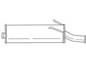 AKS DASIS SG20663 galinis duslintuvas 
 Išmetimo sistema -> Duslintuvas
1726TX