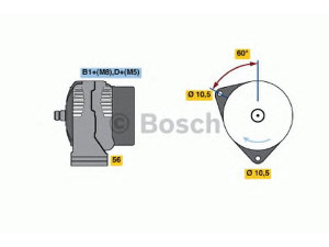 BOSCH 0 124 625 031 kintamosios srovės generatorius 
 Elektros įranga -> Kint. sr. generatorius/dalys -> Kintamosios srovės generatorius
V 836 673 431, AL 17 094 7, 836673431