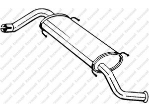BOSAL 281-873 galinis duslintuvas 
 Išmetimo sistema -> Duslintuvas
1730.W0, 13 576 36080, 13 579 05080