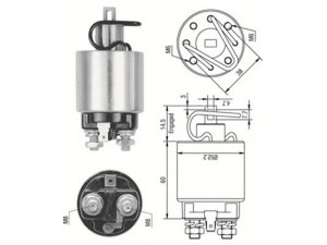 MAGNETI MARELLI 940113050242 solenoidinis jungiklis, starteris
S114753