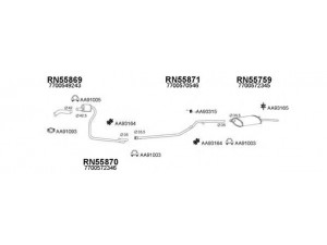 VENEPORTE 550316 išmetimo sistema 
 Išmetimo sistema -> Išmetimo sistema, visa