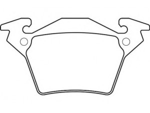 DURON DBP221305 stabdžių trinkelių rinkinys, diskinis stabdys 
 Techninės priežiūros dalys -> Papildomas remontas
000 421 42 10, 0004214210, 003 420 02 20