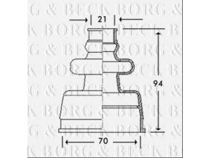 BORG & BECK BCB2776 gofruotoji membrana, kardaninis velenas 
 Ratų pavara -> Gofruotoji membrana
328774, 328774, 3287.74