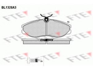 FTE BL1328A3 stabdžių trinkelių rinkinys, diskinis stabdys 
 Techninės priežiūros dalys -> Papildomas remontas
1954460, 1956421, 1956495, 1957042