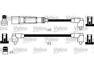 VALEO 346622 uždegimo laido komplektas 
 Kibirkšties / kaitinamasis uždegimas -> Uždegimo laidai/jungtys