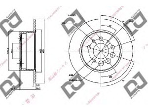 DJ PARTS BD1826 stabdžių diskas 
 Dviratė transporto priemonės -> Stabdžių sistema -> Stabdžių diskai / priedai
1205782, 270736