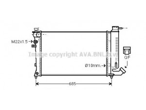 AVA QUALITY COOLING CNA2112 radiatorius, variklio aušinimas 
 Aušinimo sistema -> Radiatorius/alyvos aušintuvas -> Radiatorius/dalys
1301J4, 1301JY, 1301X2, 1301J4