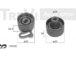TREVI AUTOMOTIVE KD1467 paskirstymo diržo komplektas 
 Techninės priežiūros dalys -> Papildomas remontas