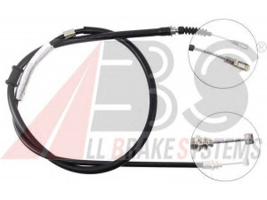 A.B.S. K13438 trosas, stovėjimo stabdys 
 Stabdžių sistema -> Valdymo svirtys/trosai
96246681, 96336081
