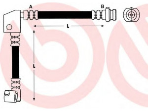 BREMBO T 56 039 stabdžių žarnelė 
 Stabdžių sistema -> Stabdžių žarnelės
4621050J60, 4621090J00, BFH5165